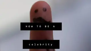 HOW TO BE A CELEBRITY