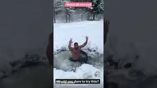 Ice Bath in Russia 