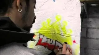 airbrush tips, T-shirt practice