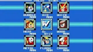 Press Start! (cover of stage select and boss battle)