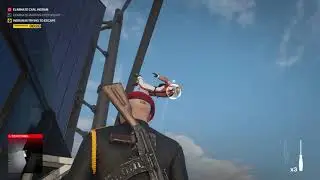 HITMAN 3 DUBAI Unique Kill Clip: Killing Marcus and Carl mid-air while parachuting!
