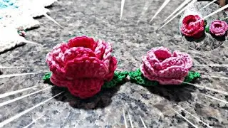 FLOR SIMPLES passo a passo| ROSE CROCHÊ