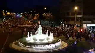 1oct, manifestación en Lleida para reivindicar el 1 de octubre de 2017