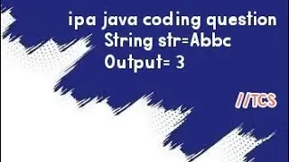 ipa java coding question | tcs ipd java coding solution 1 ipa 2023 | repeated ipa java coding |