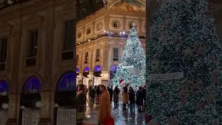 Milan's Galleria Vittorio Emanuele II lit up for Christmas 🎄🇮🇹