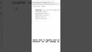 Create a table in database | DBMS | 