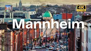 4K Walking Tour in Mannheim, Germany: City and Culture 