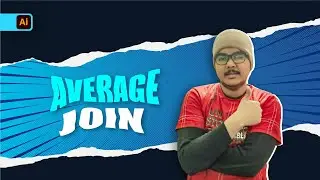 Average And Join Concept In Illustrator | Logo Design | Adobe Illustrator for Beginners
