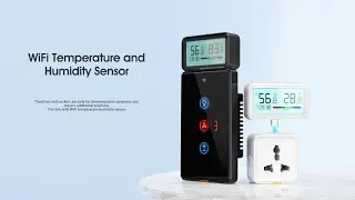 WiFi Temperature and Humidity Sensor With backlight/ Real-time monitoring After-sales video