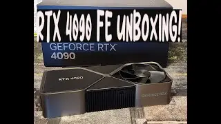 RTX 4090 FOUNDERS unboxing, first impressions, and size comparison to the MSI 4090 gaming trio.