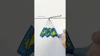Using one point perspective to draw a map 🗺️ 