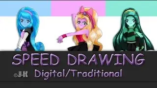 Dark Stars_Speed Drawing_Digital_Traditional