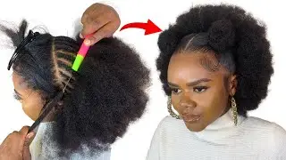 NO LEAVE OUT! Quick Crochet Hairstyle Using Kinki Bulk Extension