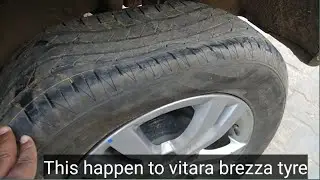 Vitara brezza |This is what happen to tyre | A Short Journey Ends