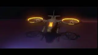 Blender 2.8 - Sci-Fi Aerial Assault Vehicle