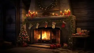 Soothing Christmas Instrumental Music - Christmas Fireplace