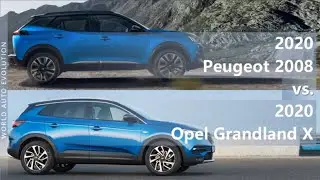 2020 Peugeot 2008 vs 2020 Opel Grandland X (technical comparison)
