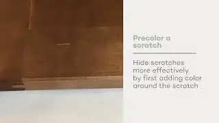 How to Pre-Color a Cabinet Scratch Before Filling