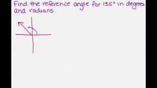 reference angle in degrees and radians