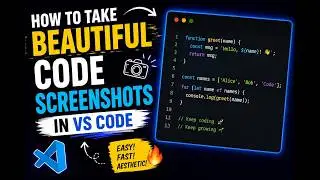 💻✨ How to Use CodeSnap in VS Code to Create Stunning Code Images! 📸🔥