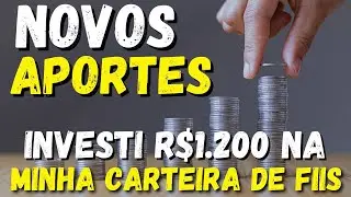 RUMO AOS R$100 MIL: PRIMEIROS APORTES DE SETEMBRO EM MEUS FUNDOS IMOBILIÁRIOS