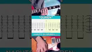 🎸Naruto Shippuden OP15 -『Guren』by DOES 🍃 #anime #guitar #naruto #shorts