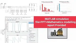 Harmonic filter design||harmonic filter design in MATLAB simulation|Power quality analysis in matlab