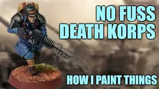 Drybrushing Death Korps - Kill Team Reinforcements in No Time! [How I Paint Things]