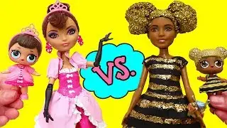 LOL Families! Fancy vs. Queen Bee Moms | Toys and Dolls Fun for Kids