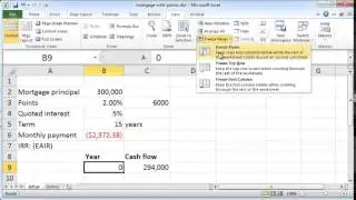 Mortage with points: computing IRR
