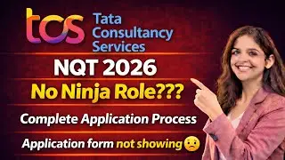 TCS NQT 2026 || TCS NQT Registration Process || TCS Application Form Not Showing || TCS NQT Form