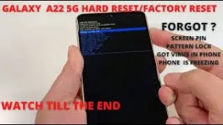 How to reset Samsung Galaxy A22 5G
