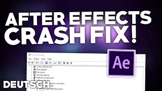 Adobe After Effects: CRASH/STÜRZT ab BEHEBEN! | Problemlösung | Crash fix Deutsch | 2024