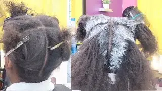 How to properly re-apply / retouch / relaxer  to grown out relax hair