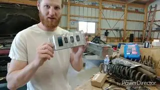 Custom aluminum switch panel for the jeep