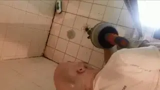 Unclogging a Shower Drain Using Ridgid K-45AF Drain Cleaning Snake Auger