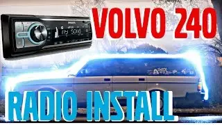 🇸🇪HOW TO Volvo 240 Aftermarket Radio Installation - 1976-1993