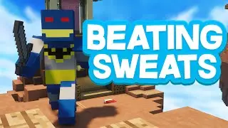 SOLO QUEUEING DOUBLES BEDWARS AGAINST SWEATS