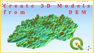 Create 3D Models in QGIS | How to create 3D Model of DEM using QGIS