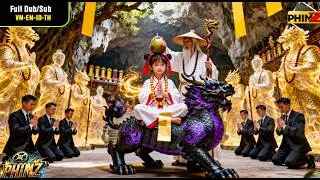Child left on forbidden mountain for 10 years Survives, becomes War God, and returns to find father.