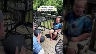 Shaving Cream Balloon Prank