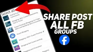 How to Share Your Post to all Facebook Groups (Just One Click!)