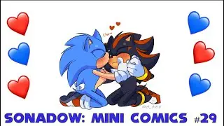 Kissing on the moon 🌕💙| Sonadow mini comic dubs #29