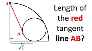 Geometry: Is It Possible to Find the Length of the Red Line