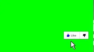 YouTube like subscribe Bell icon buttons green screen.end screen.