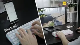 MOTOSPEED CK62 Bluetooth Wired Mechanical Keyboard with RGB Backlight - Gearbest.com