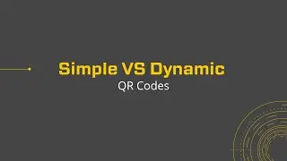 Difference between simple and dynamic QR Codes