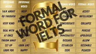 190 Most Commonly Used Words in IELTS