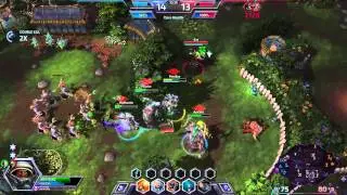 Heroes of the Storm - Failed assault, failed escape jump in the Garden of Terror