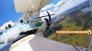 Flying an airplane from World War II - Boeing Stearman PT17